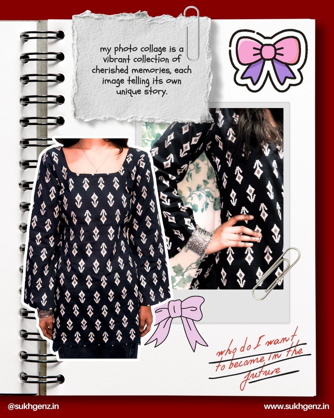 Black Printed Straight Kurti for Women | Cotton Ethnic Daily Wear Kurti