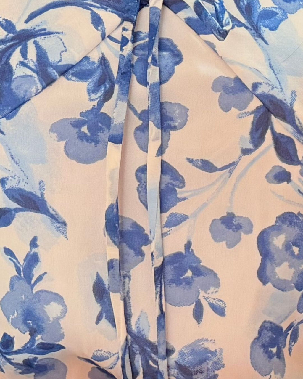 Sky Blue Floral Sheer Tie-Up Top for Women | Long Sleeve Western Wear Top